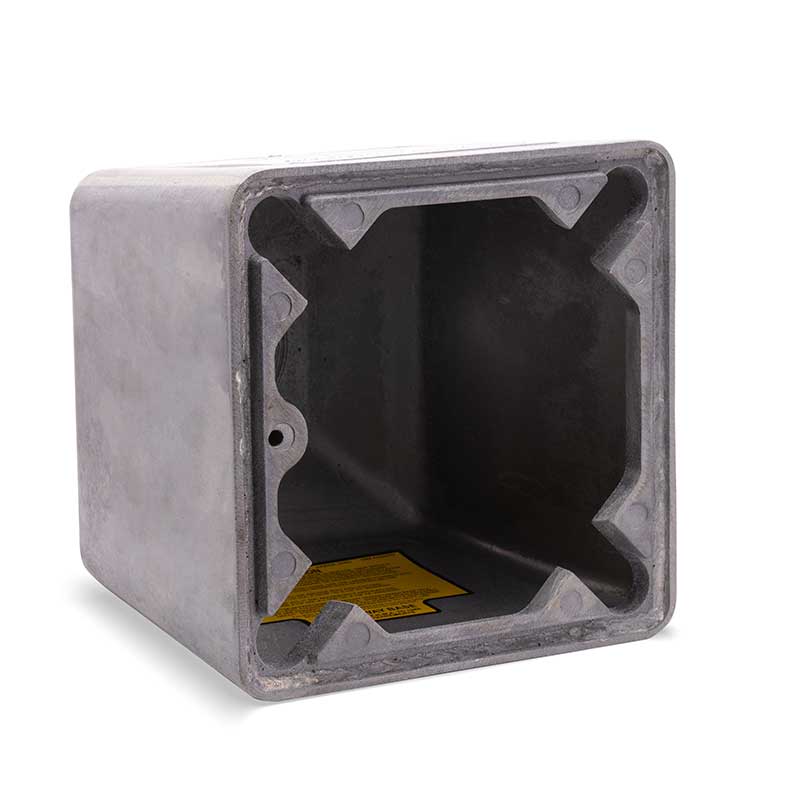 TL-Pb Sq Alum Pedestal Base