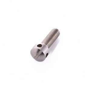 DD700 Sealing Screw M5-0.8 X 16Mm Hex Flange 18-8SS Drilled Hole