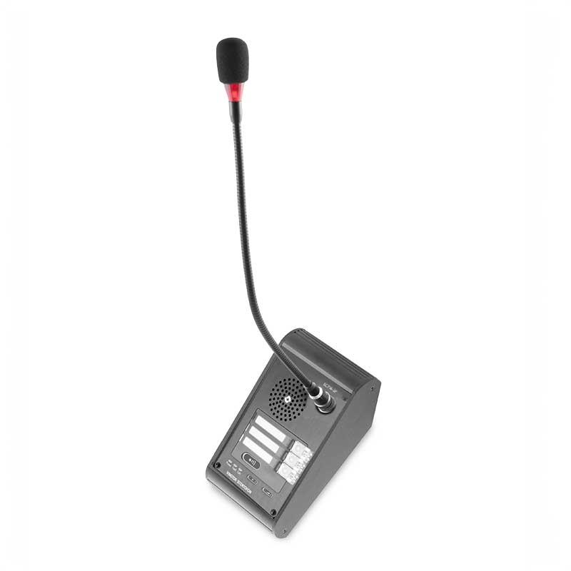 Desk Master Station - 3 Push to Talk - Microphone and Enclosure Package