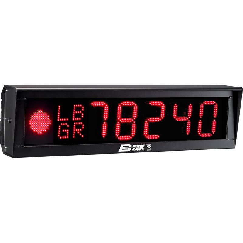 SUPERBRIGHT LED 4" Remote Display w/ Red and Green Signal - Lb/Kg - Gr/Nt Characters- 120 VAC