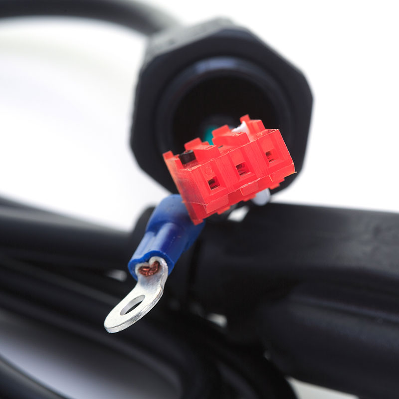 Remote Display Power Cord w/Connector & Strain Relief
