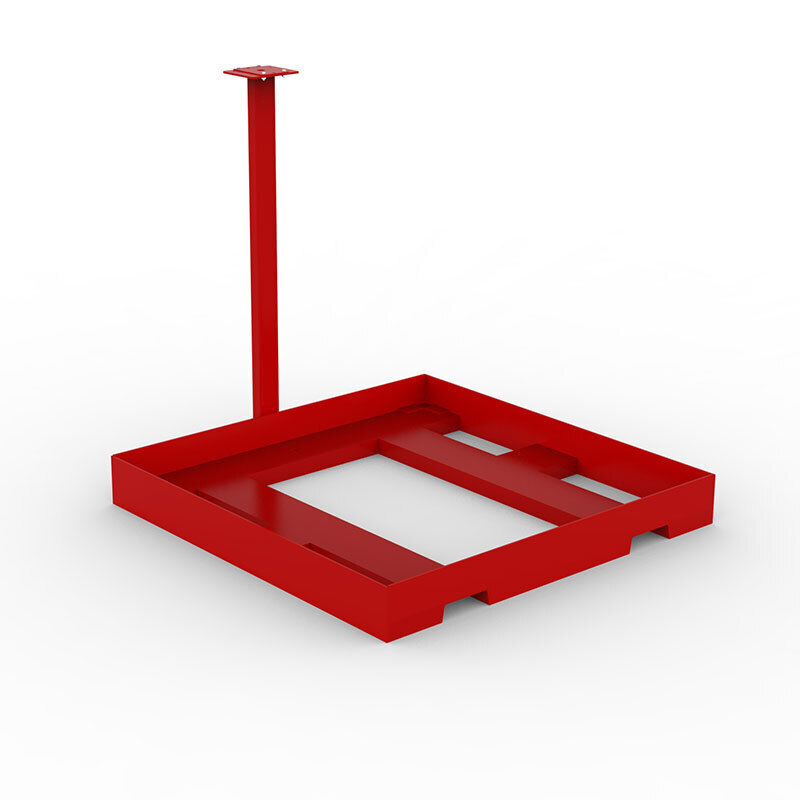 4 Square Floor Scale Portability Frame