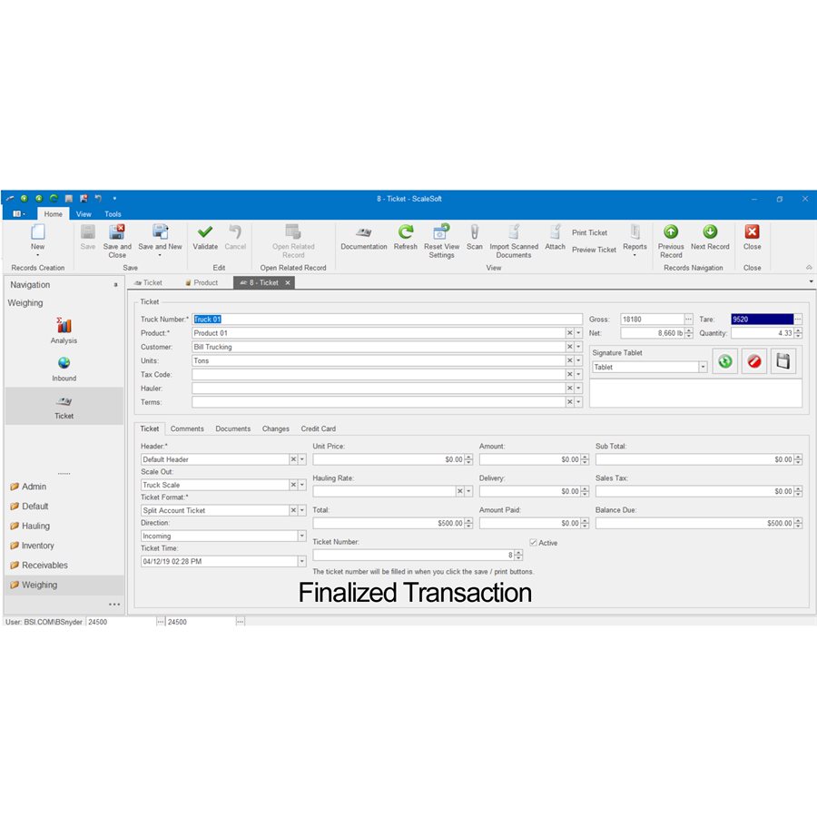 ScaleSoft Truck Management System Software