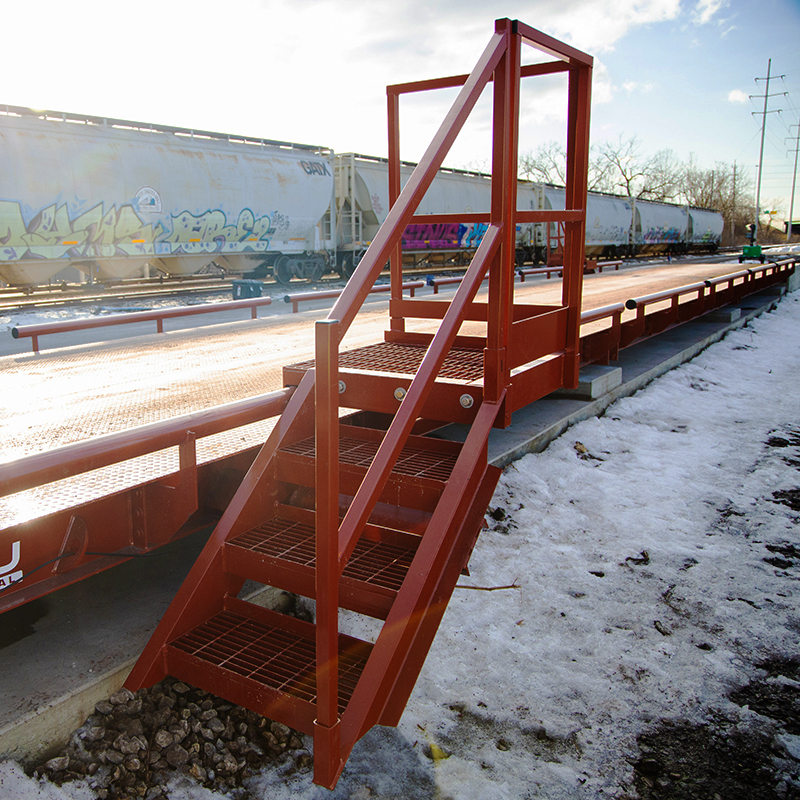 Catwalk Bridge with Handrail and Kick-plate