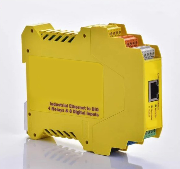 Ethernet To Remote I/O - Din Rail Mount - 8 Input / 4 Output